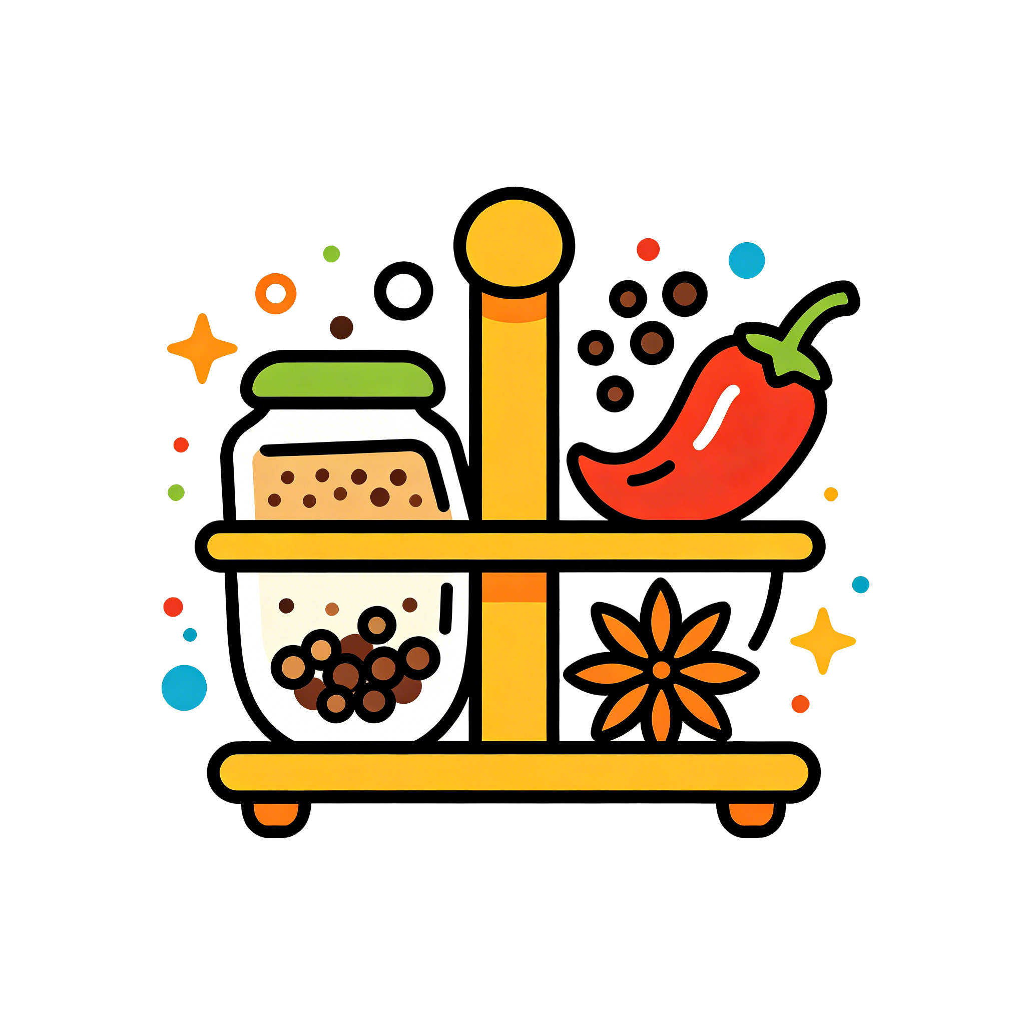 With all the seasonings in their proper places, cooking becomes twice as easy and effortless!